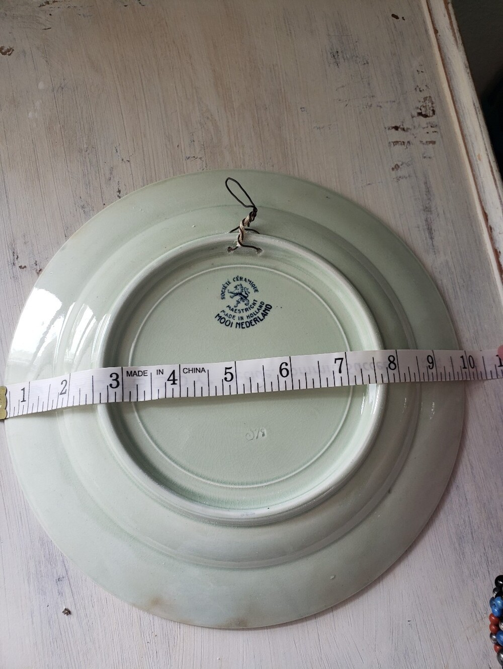 2 Vintage Holland Delft Blue Souvenir Plates Set of 2 - Nijmegen Landmarks - Picture 10 of 12